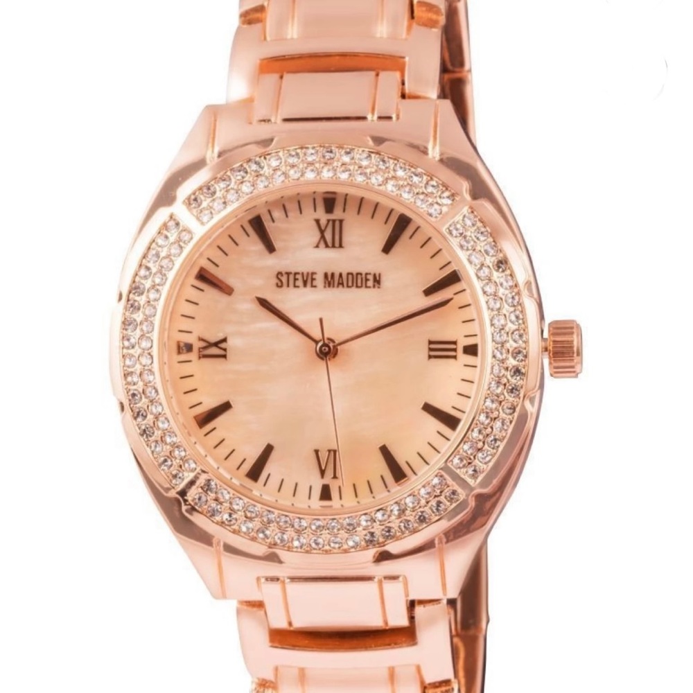Brand New RARE Steve Madden Rose Gold Watch (will provide box & watch pillow)